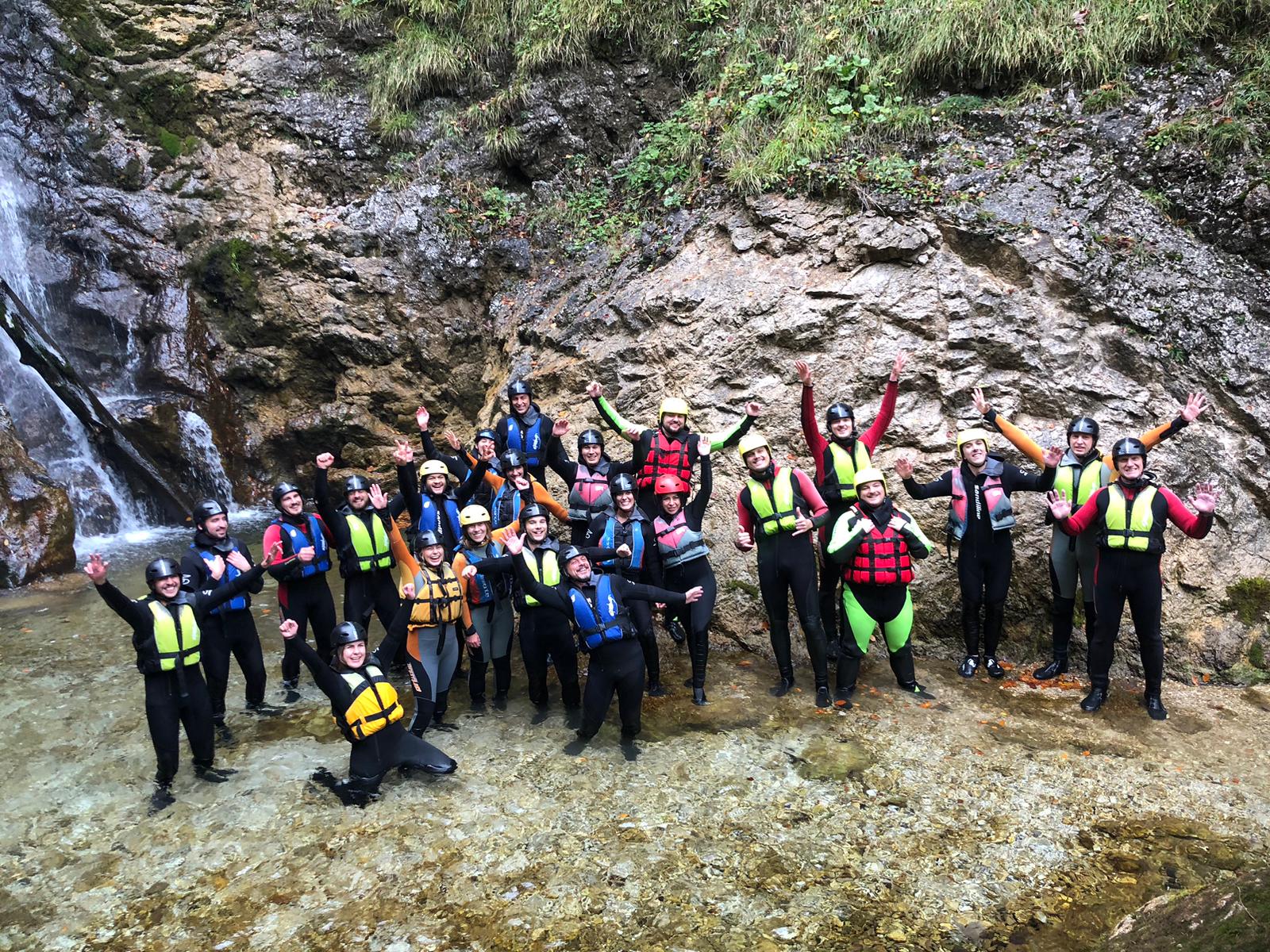 Team Photo Waterfalls